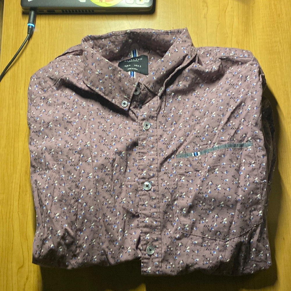 Levelten purple button up